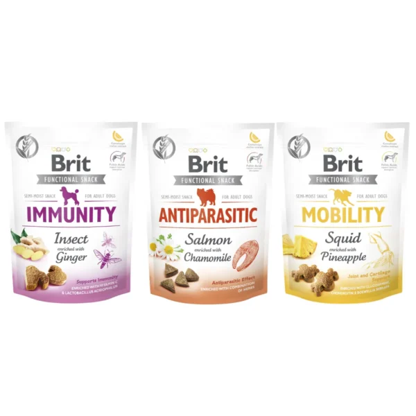 Zestaw przysmaków Brit Care Functional Snack Immunity Antiparasitic Mobility 150g