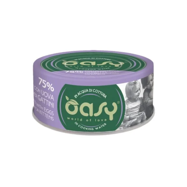 Oasy More Love Kitten puszka dla kociąt kurczak z jajkiem 70g naturalny skład