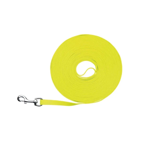 smycz treningowa odblaskowa linka easy life 15 m 17 mm neonowy zolty