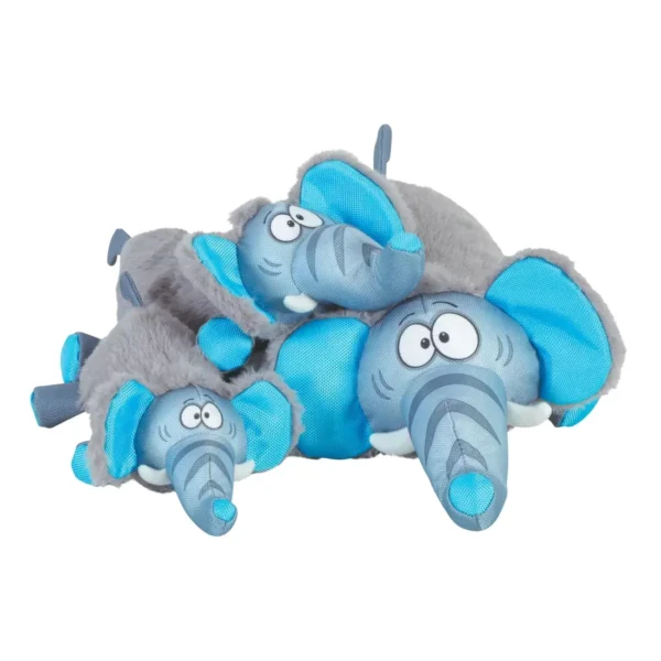 Rodzina wytrzymałych zabawek dla psa ZOLUX z serii FRIENDS w opakowaniach.